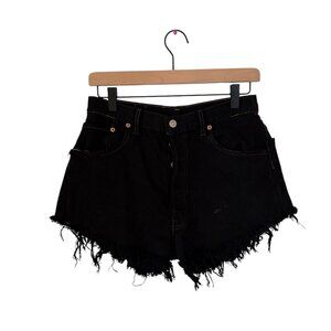 Levi's Distressed Black Shorts - Size 28